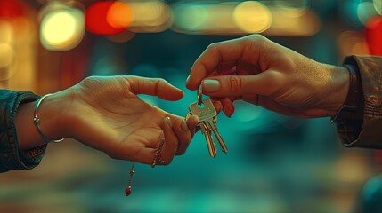 Jubilant Homebuyer Receives Keys From Female Agent