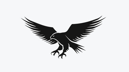 Eagle - Bird Silhouette Vector Logo Template Illustration