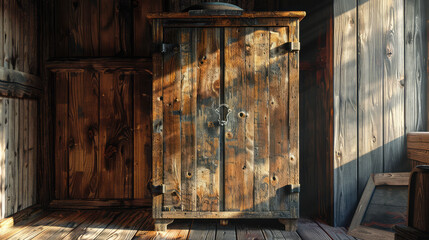 old wooden door
