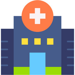 Obraz premium hospital, facility, clinic, medical, bulding Icon