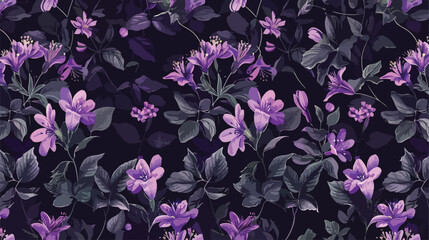 Elegant floral seamless pattern with licorice inflore