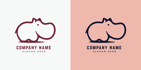 The logo depicts a baby hippo.