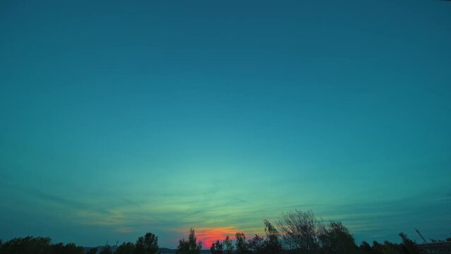Timelapse of the sky at sunrise