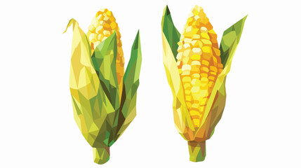 Fresh nutritious tasty corn. Elements for label design
