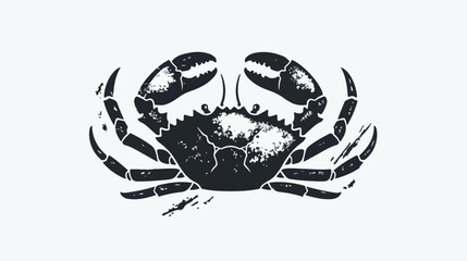 Glyph crab pixel perfect vector icon Hand drawn style