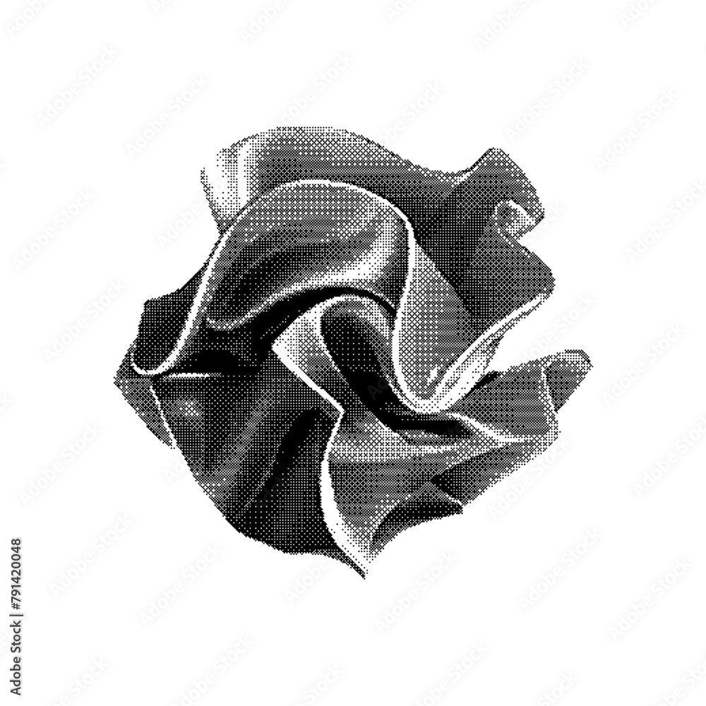 Poster vector bitmap pixel futuristic abstract ribbon
