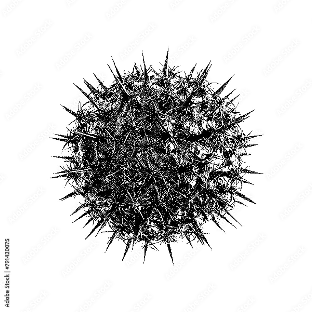Poster vector bitmap digital pixel virus figure