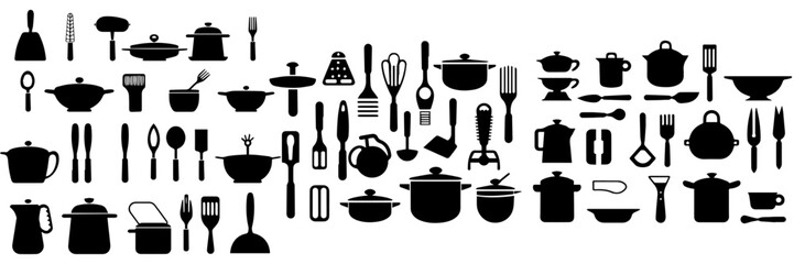 illustration of an background with  kitchen icon