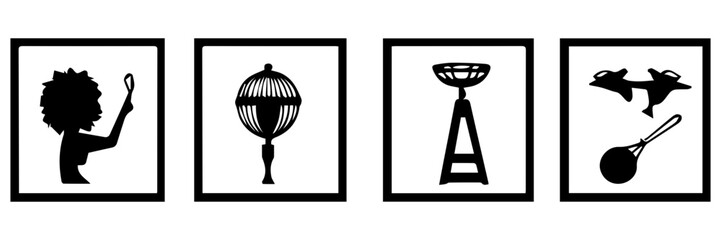 silhouettes of cutlery