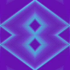 3d rendering digital illustration of abstract symmetrical geometric pattern