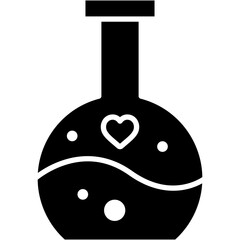 flask, lab, heart , love and romance, miscellaneous, valentines day, valentine Icon