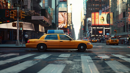 Urban Symphony: Yellow Taxis and the Dynamic Streets of NYC