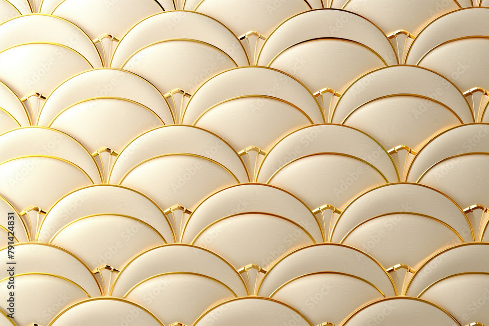Poster sophisticated abstract 3d pattern. japanese and scandinavian style. art deco. background image. crea