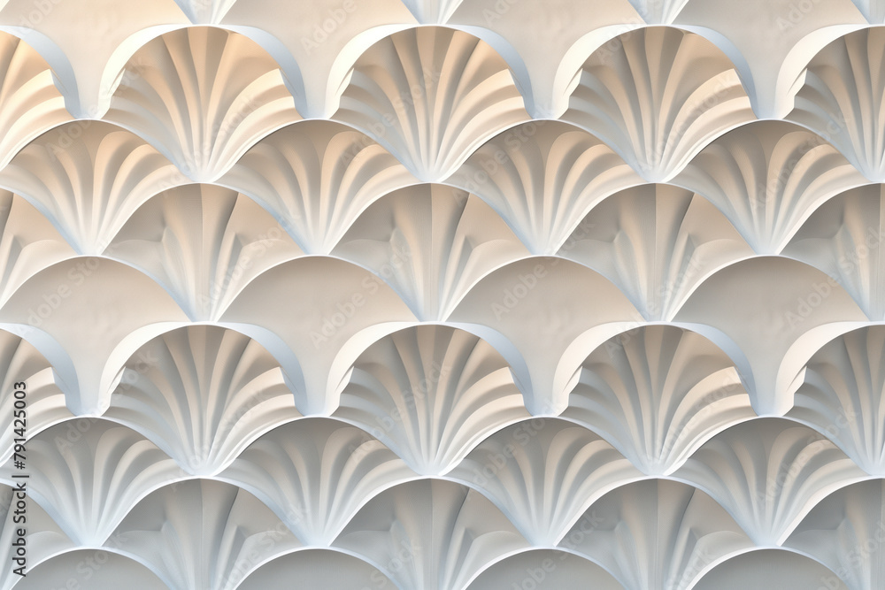 Poster sophisticated abstract 3d pattern. japanese and scandinavian style. art deco. background image. crea