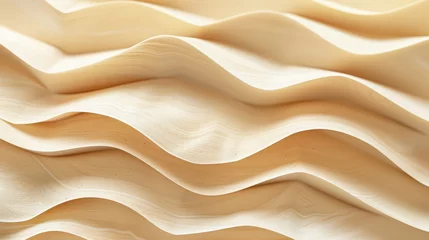 Fototapeten Paper cardboard pressed in a bundle. Corrugated cardboard packaging stack. Abstract horizontal lines background with wavy lines of beige color ,Textured Brown Wood Pasta Stack on White Background © Muhammad