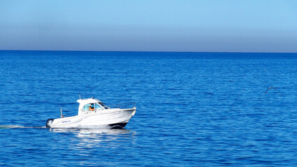 A view of the sea on a sunny day from the city of Annaba, Algeria