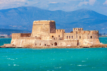 The Bourtzi water castle, Nafplio in Greece