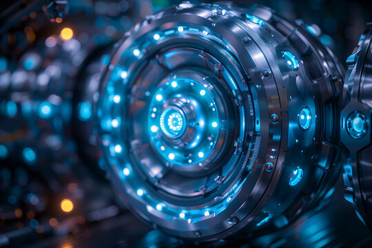 Advancing atomic energy technology to meet the growing demand for clean and efficient power. Concept of technological innovation. Generative Ai.