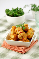 Rice croquettes.