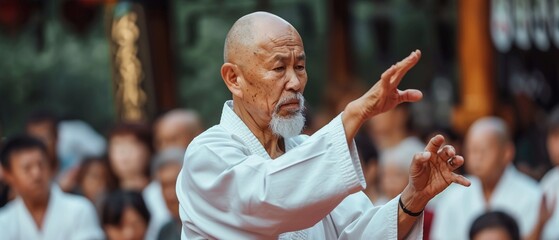 Analyze the concept of soft martial arts in contrast to hard martial arts, using Aikido and Wing Chun as examples - obrazy, fototapety, plakaty