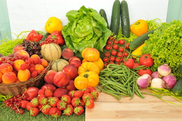 Composition fruits et légume de saison