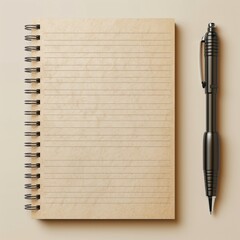 Jot down ideas with our blank notepad mockup, editable with cover designs and paper textures