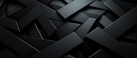 Dark minimalist 3D techno-grid, simple pattern