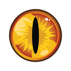Dragon eye vector icon
