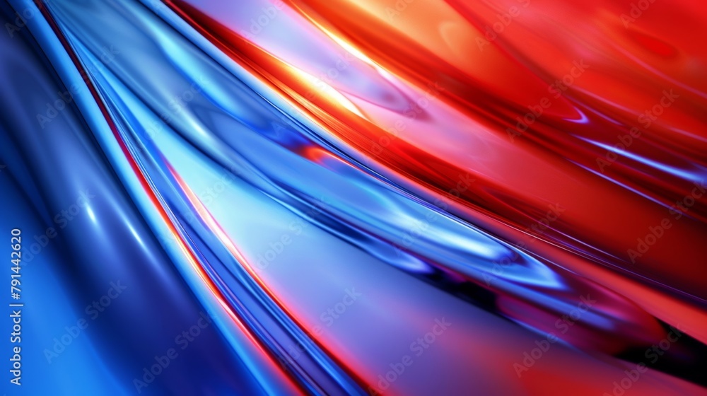 Poster a dynamic abstract background with flowing red and blue colors, suggestive of movement and energy.