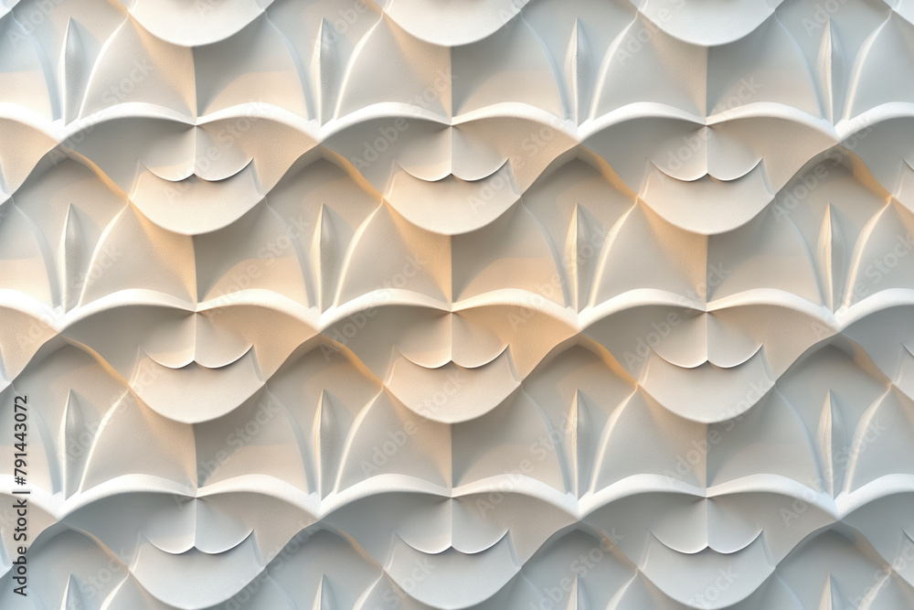 Poster sophisticated abstract 3d pattern. japanese and scandinavian style. background image. created with g