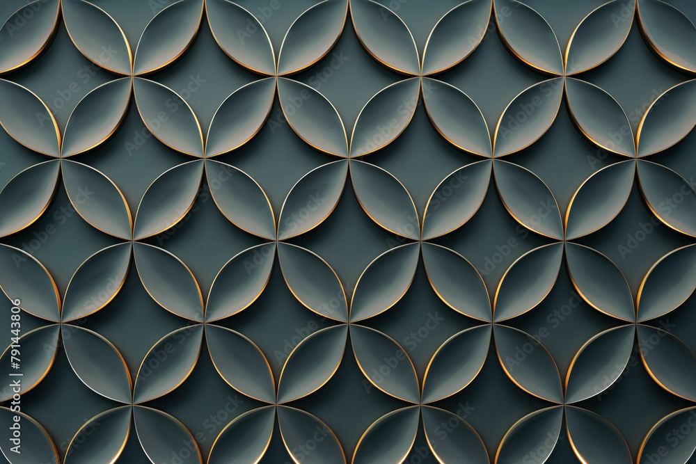 Poster sophisticated abstract 3d pattern. japanese and scandinavian style. background image. created with g