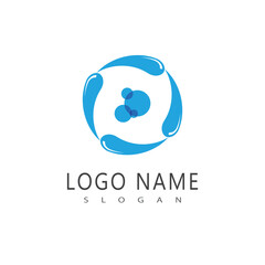 Obraz premium Cleaning logo vector template symbol design