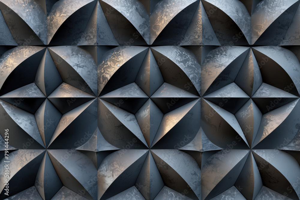 Poster sophisticated abstract 3d pattern. japanese and scandinavian style. background image. created with g