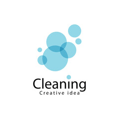 Cleaning logo vector template symbol design