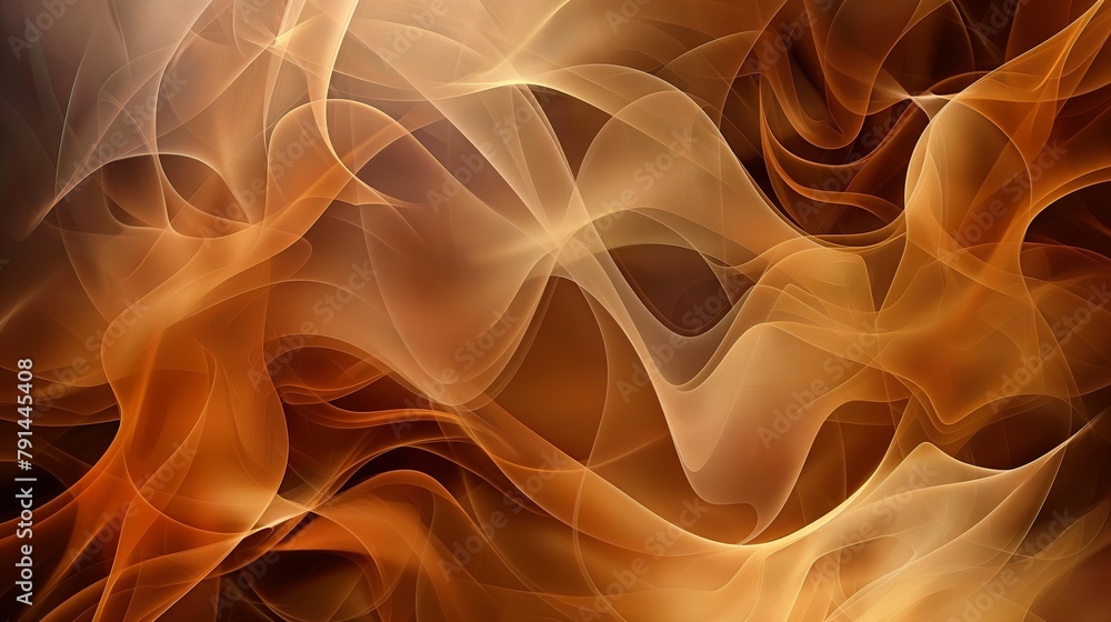 Poster a seamless pattern with abstract brown wave.