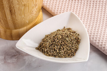 Anise sseds aroma in the bowl