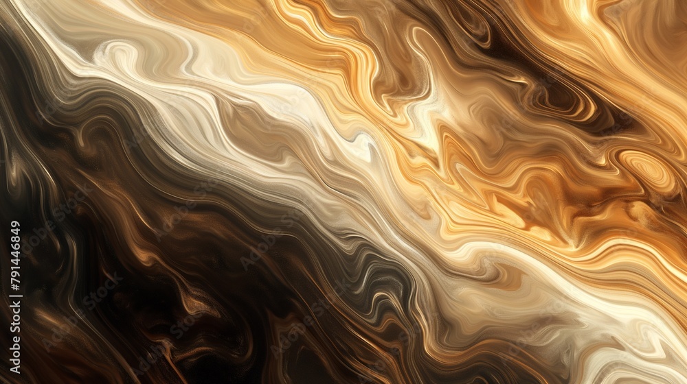 Poster a seamless pattern with abstract brown wave.