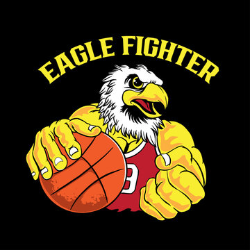 The Eagle Fighter Vector Illustration