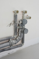 Install, repair and replacing kitchen sink PVC pipes P-Trap, center joints.