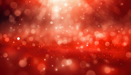 Bokeh Light Flare: Abstract Red Background