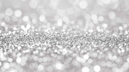 A Silver Background With A Lot Of Sparkles.