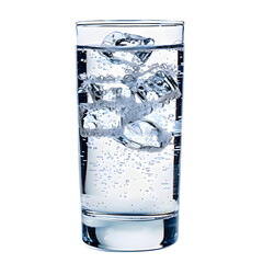  mineral water glass isolated on transparent background