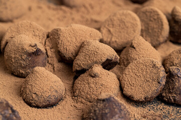 sweet chocolates with natural cocoa and cocoa butter