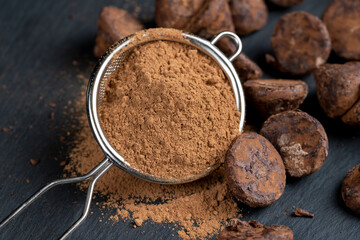 sweet chocolates with natural cocoa and cocoa butter