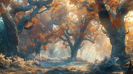 Foto op Plexiglas Enchanted magic kingdom forest majestic ancient old  © UsamaR