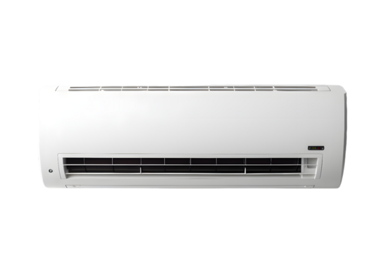 White air conditioner isolated on transparent background