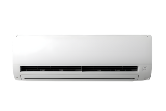 White air conditioner isolated on transparent background