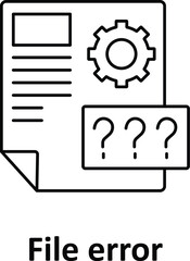 File error Vector icon which can easily modify or edit
