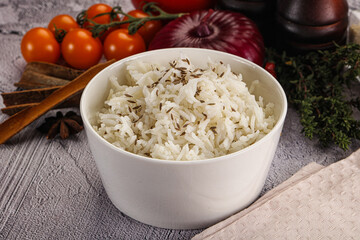 Indian cuisine jeera basmati rice