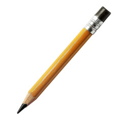 Pencil with transparent background, symbolizing creativity, education, and writing